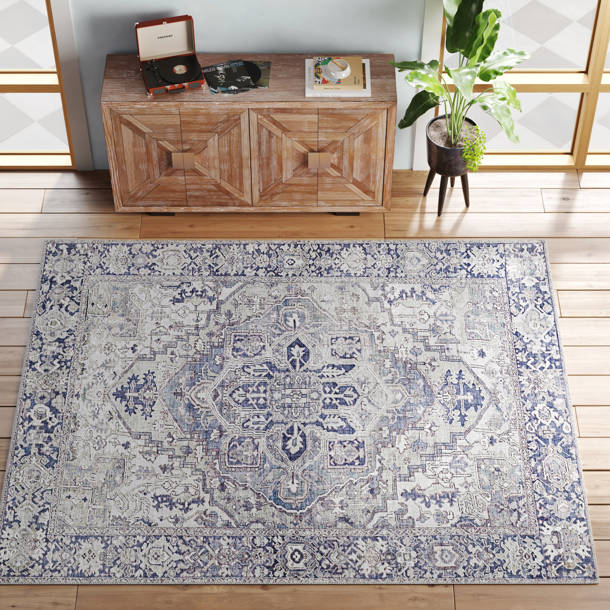 Mistana™ Albion Performance Black/Green/Ivory Rug & Reviews Wayfair